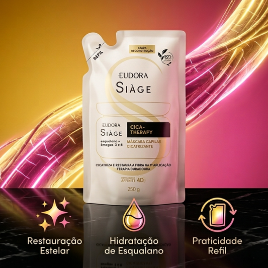 Eudora Siàge Refil Máscara Capilar Cica Therapy 250g