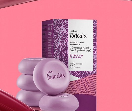 Natura Tododia Sabonete em Barra Ameixa e Flor de Baunilha 5 x 90g